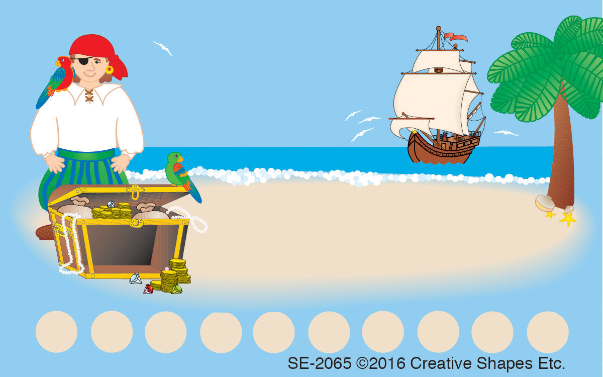 SHAPES ETC. Incentive Punch Cards - Pirates