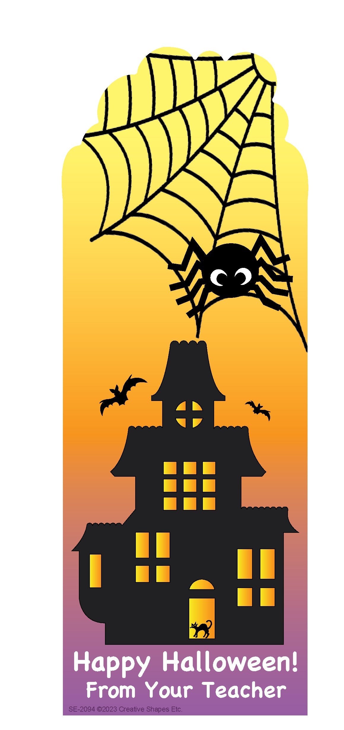 SHAPES ETC. From Your Teacher Bookmarks - Happy Halloween