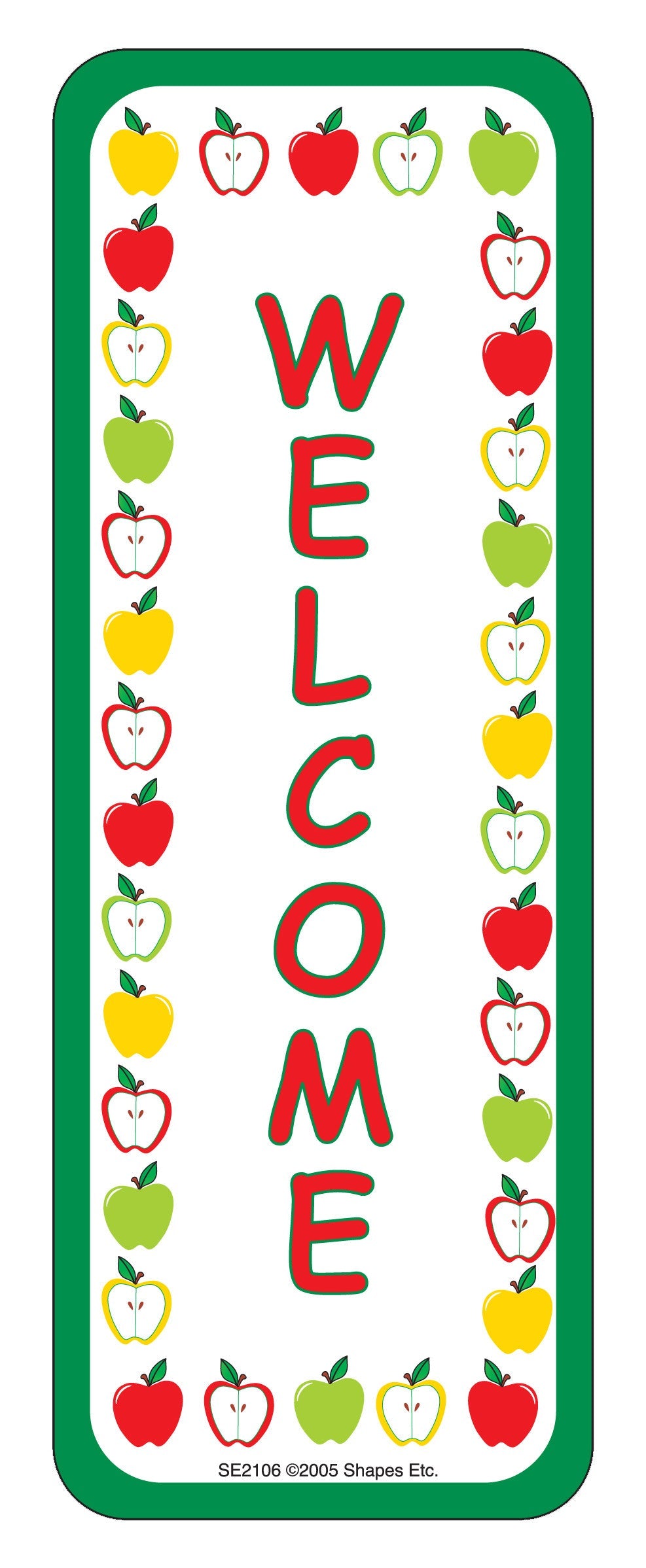 SHAPES ETC. "From Your Teacher" Bookmarks - Welcome