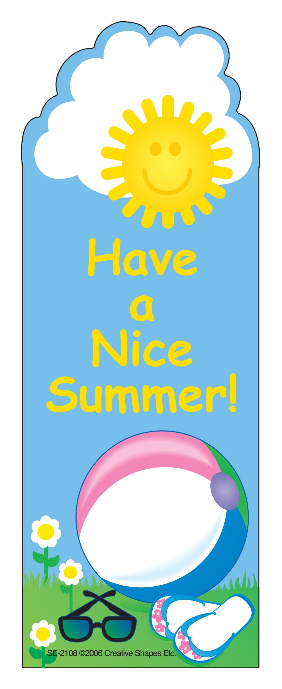 SHAPES ETC. "From Your Teacher" Bookmarks - Nice Summer