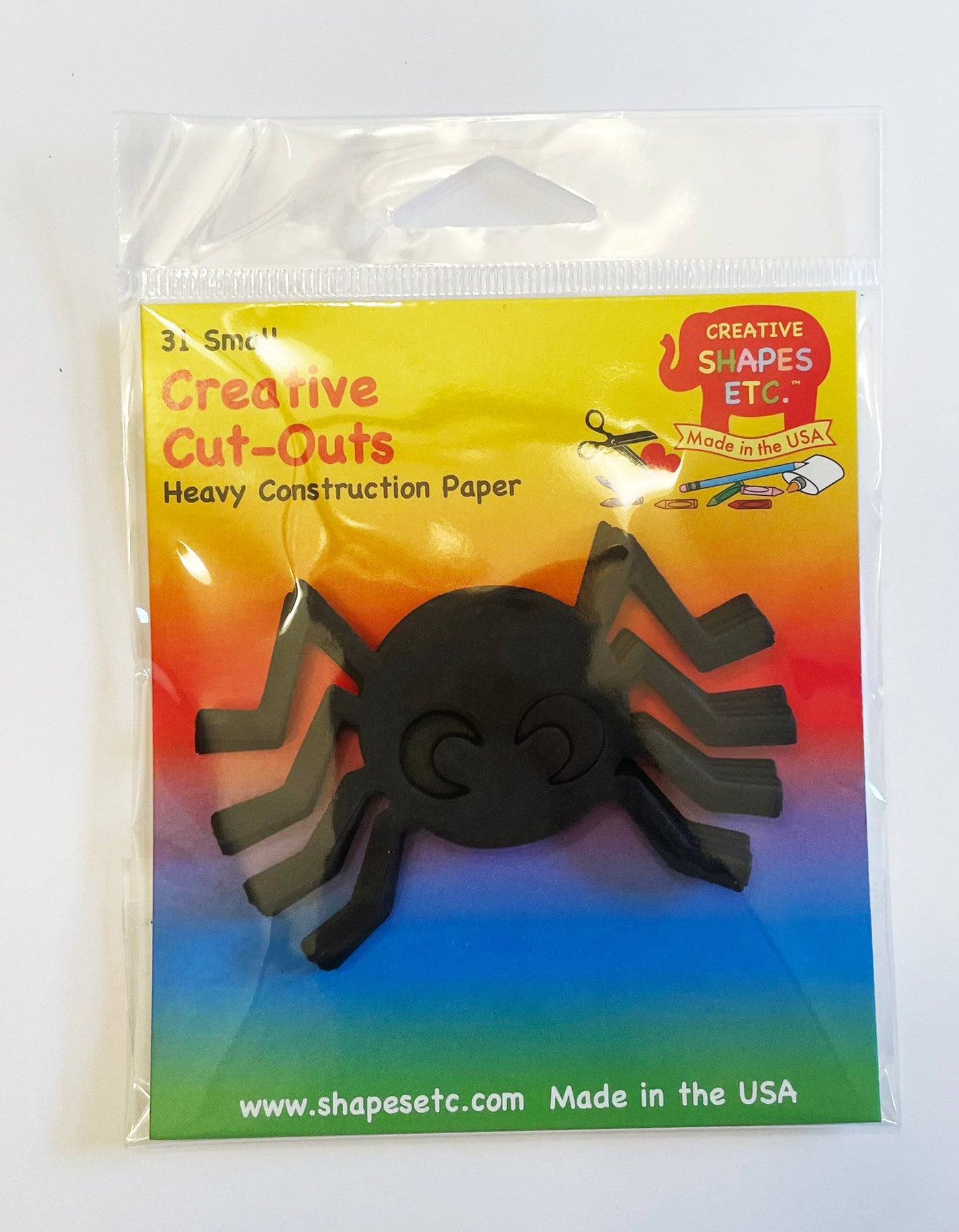 SHAPES ETC. Spider Cut Out Small Single Color
