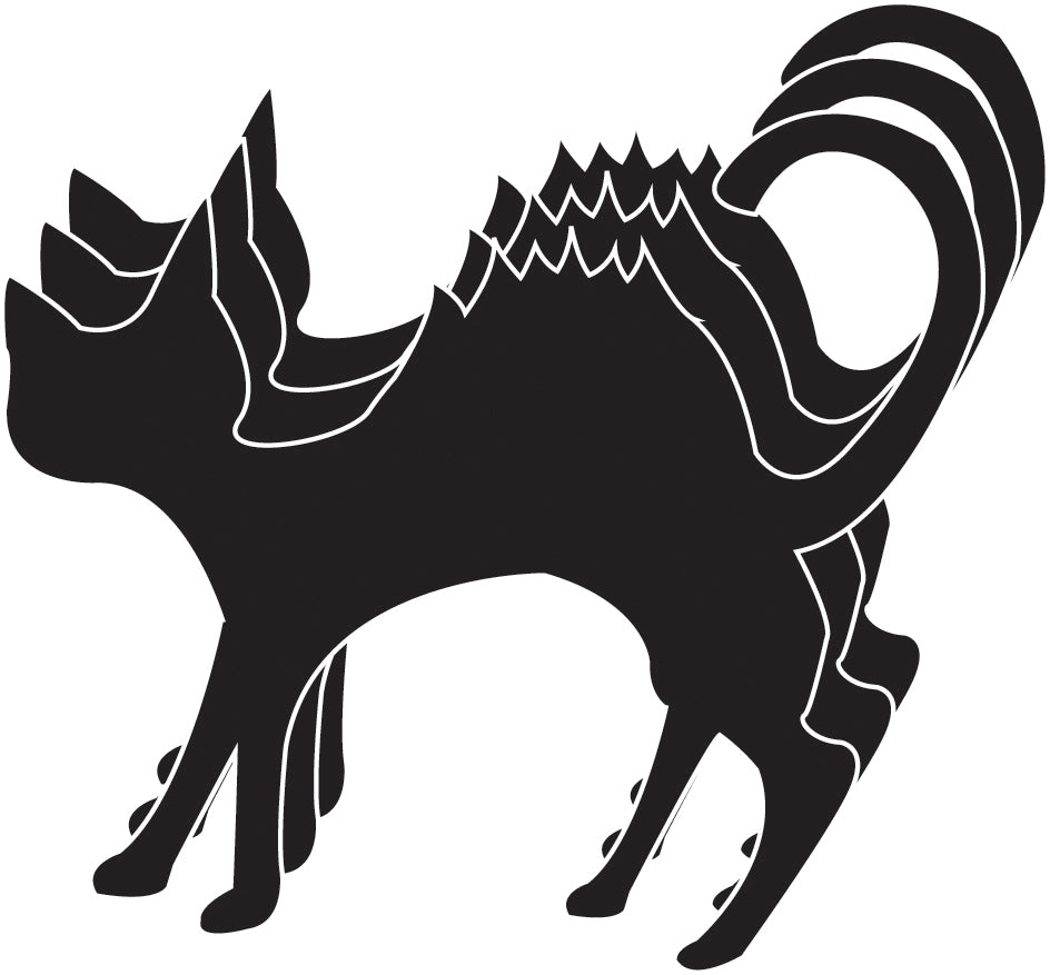 Die-Cut Magnetic - Small Single Color Cat