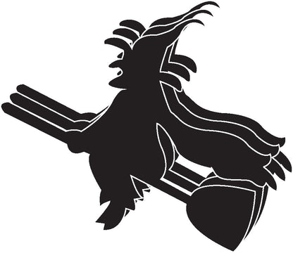 Die-Cut Magnetic - Small Single Color Witch