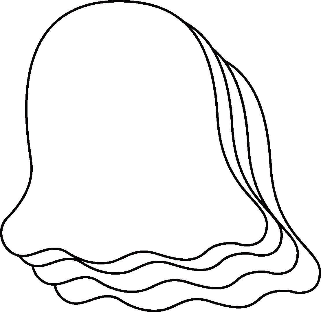 SHAPES ETC. Small Single Color Cut-Out - Ghost