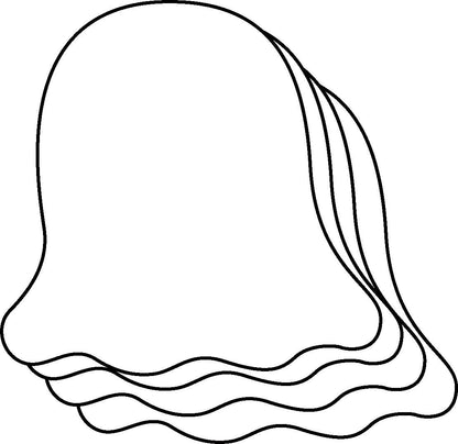 SHAPES ETC. Small Single Color Cut-Out - Ghost