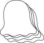 SHAPES ETC. Ghose Foam Cut-Outs -  Small Single Color Ghost Cutout