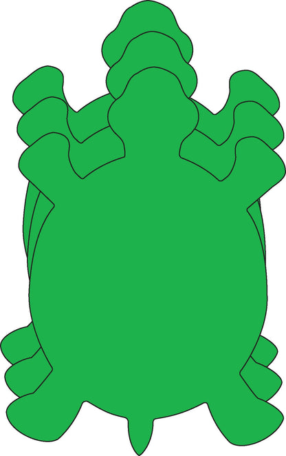 SHAPES ETC. Small Single Color Cut-Out - Turtle