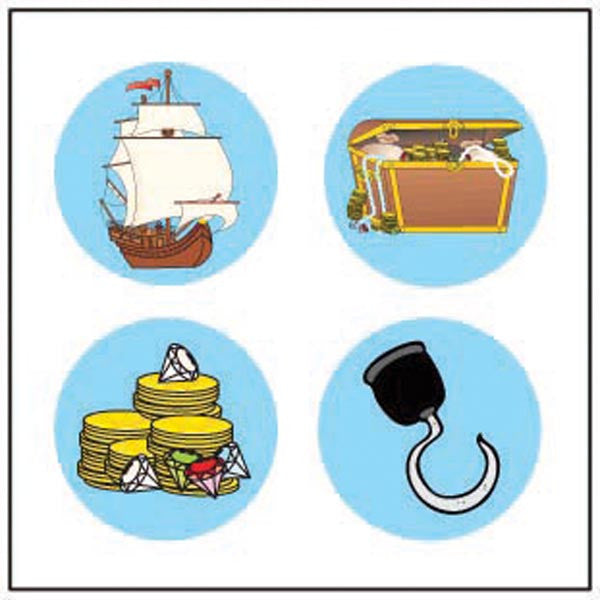 SHAPES ETC. Incentive Stickers - Pirate Theme