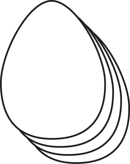 Die-Cut Magnetic - Small Single Color Egg