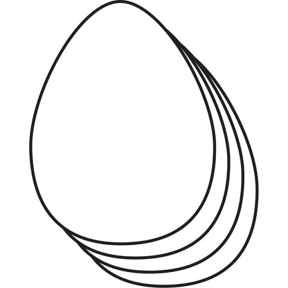 SHAPES ETC.  Single Color Cut-Out - Egg