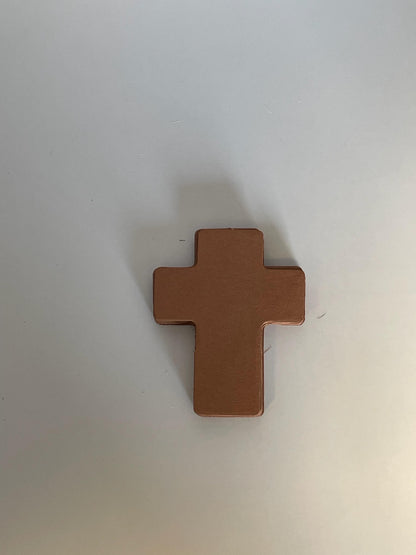SHAPES ETC. Brown Cross Single Color Creative Cut-Outs- 3”