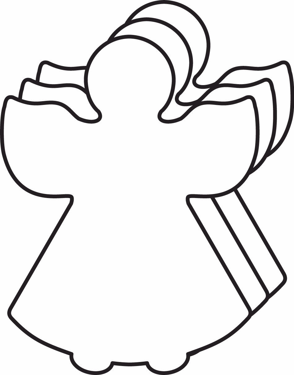 SHAPES ETC. Small Single Color Cut-Out - Angel