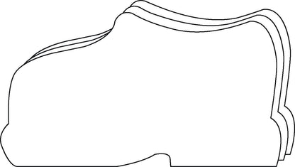 SHAPES ETC. Small Single Color Creative Foam Cut-Outs - Shoe