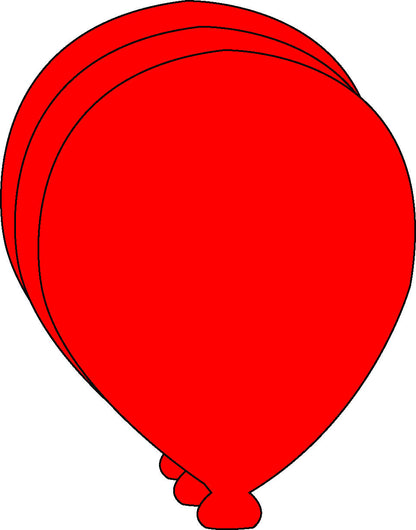 SHAPES ETC. Small Single Color Cut-Out - Balloon