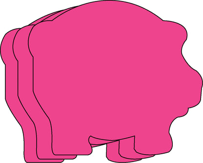 SHAPES ETC. Small Single Color Cut-Out - Pig