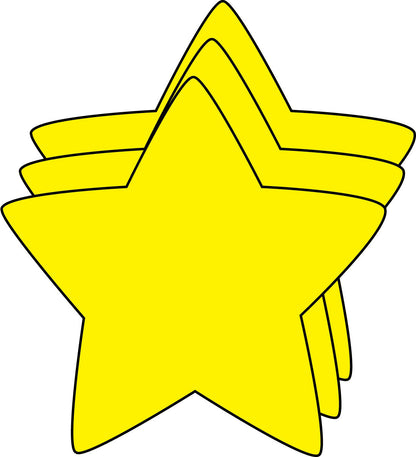 SHAPES ETC. Small Single Color Cut-Out - Star