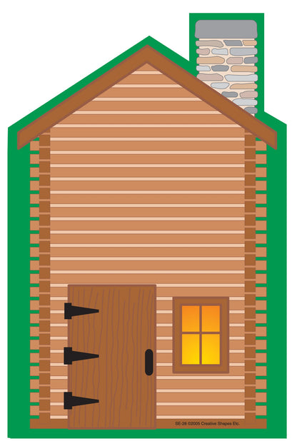 SHAPES ETC. Large Notepad - Cabin