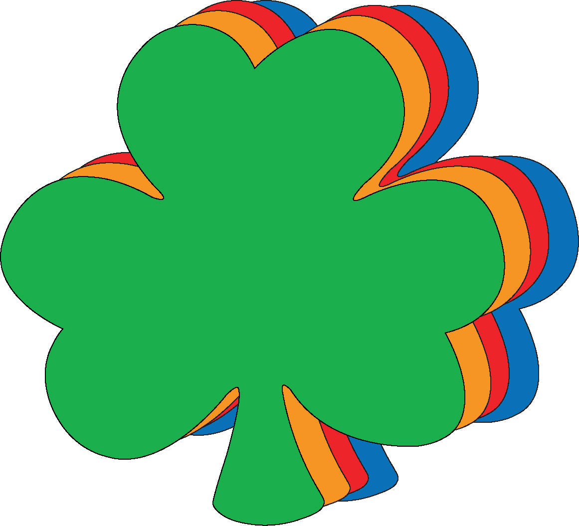 SHAPES ETC. Die-Cut Magnetic - Small Assorted Shamrock