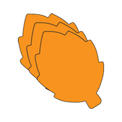 SHAPES ETC. Small Single Color Cut-Out - Leaf