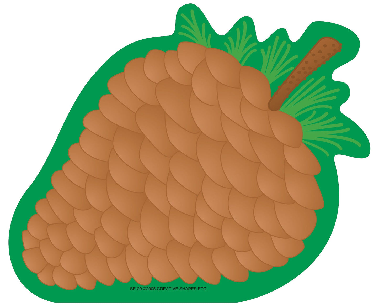 SHAPES ETC.  Notepad - Pine Cone