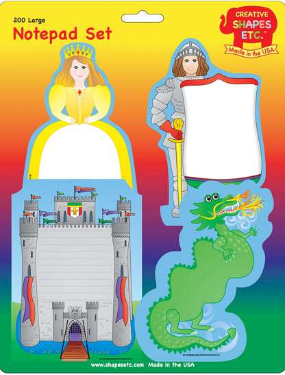 SHAPES ETC. Large Notepad Set - Medieval