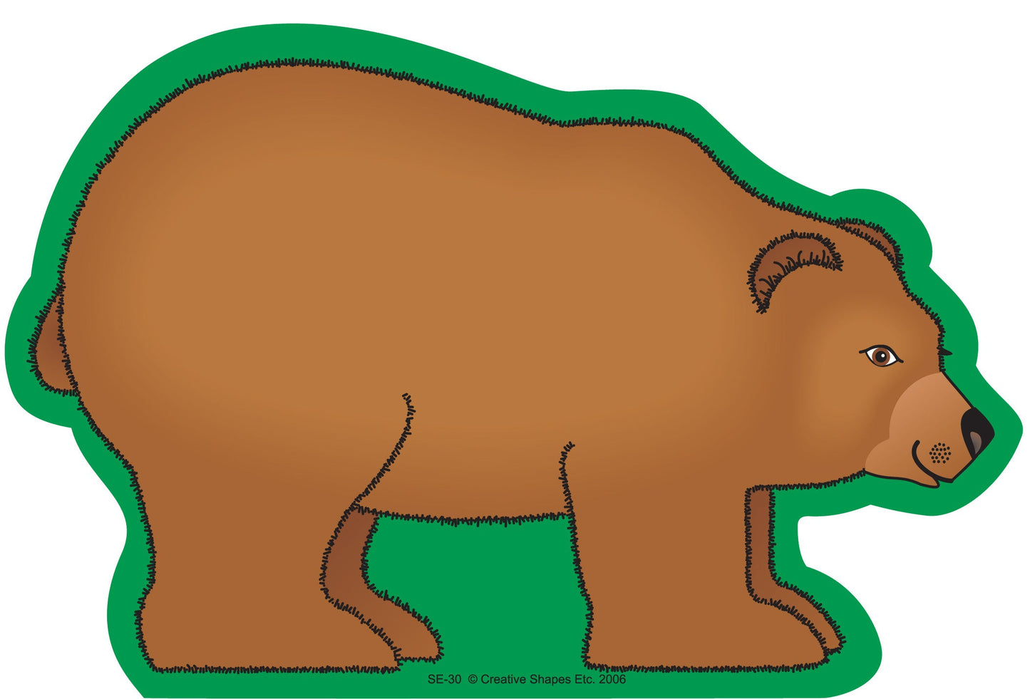 SHAPES ETC. Large Notepad - Bear/Wild