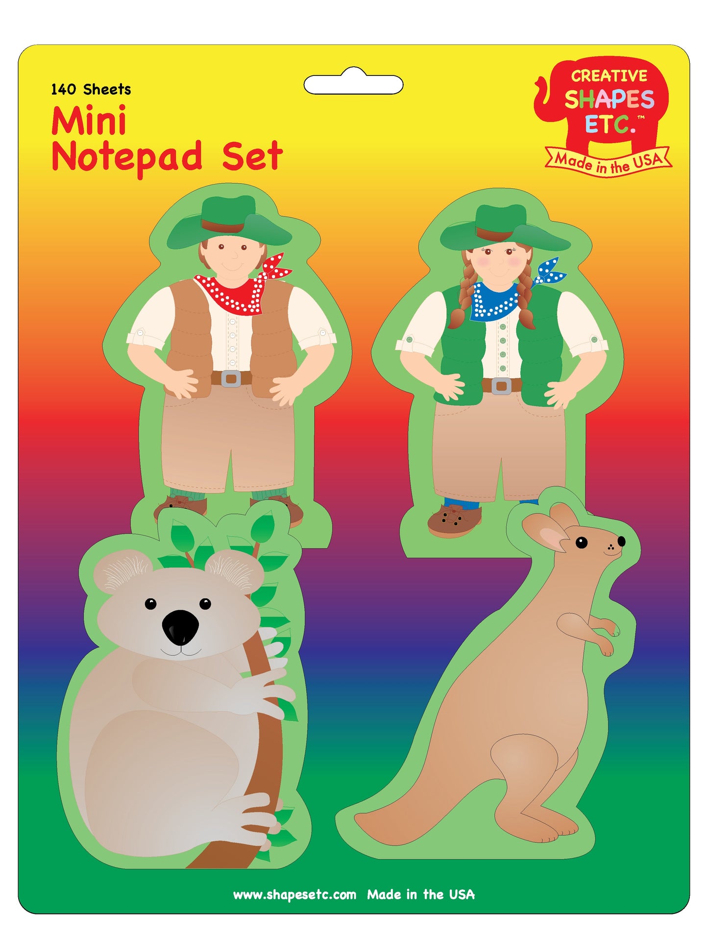 SHAPES ETC. Mini Notepad Set - Australian Outback