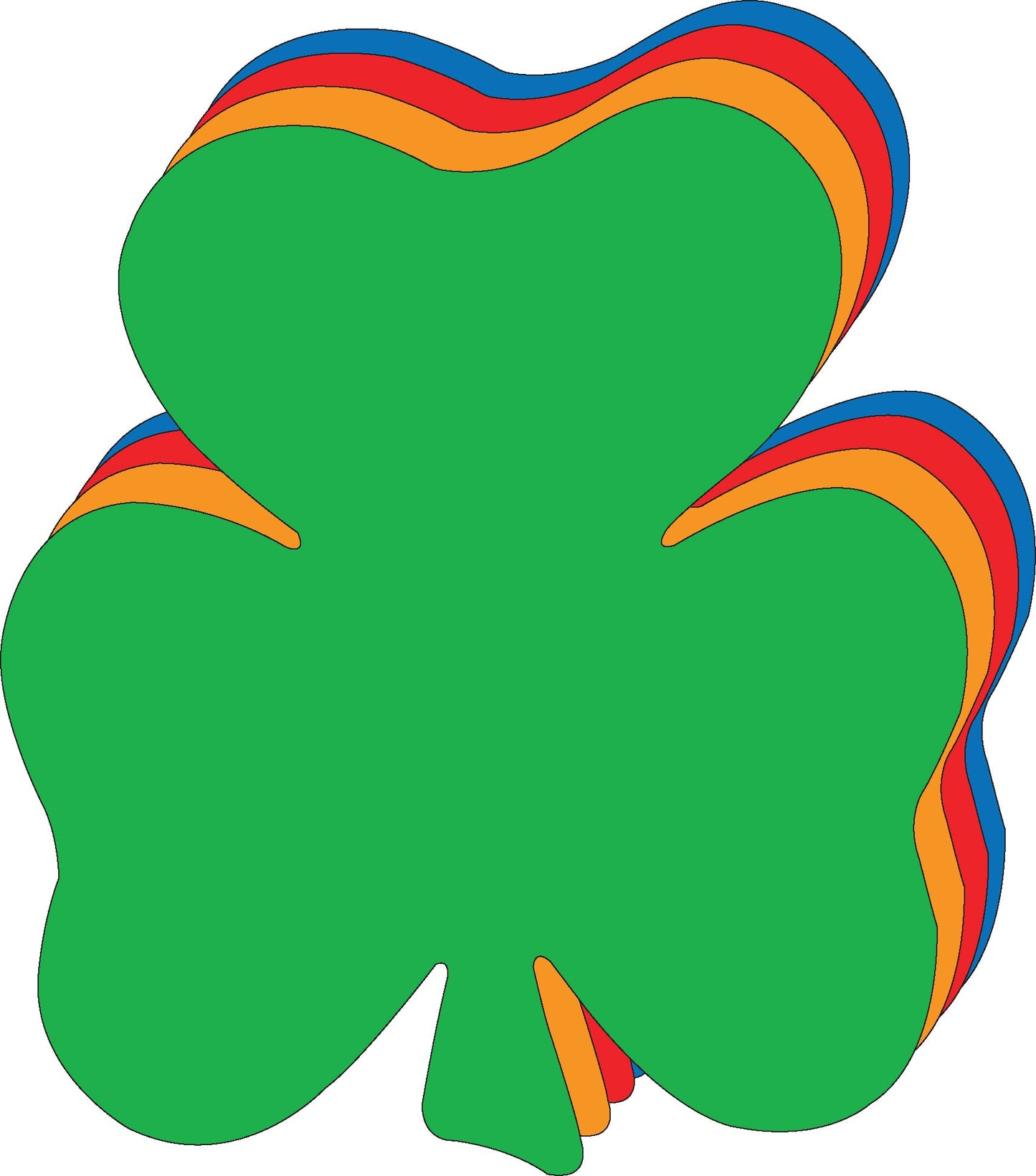 Die-Cut Magnetic - Super Assorted Shamrock
