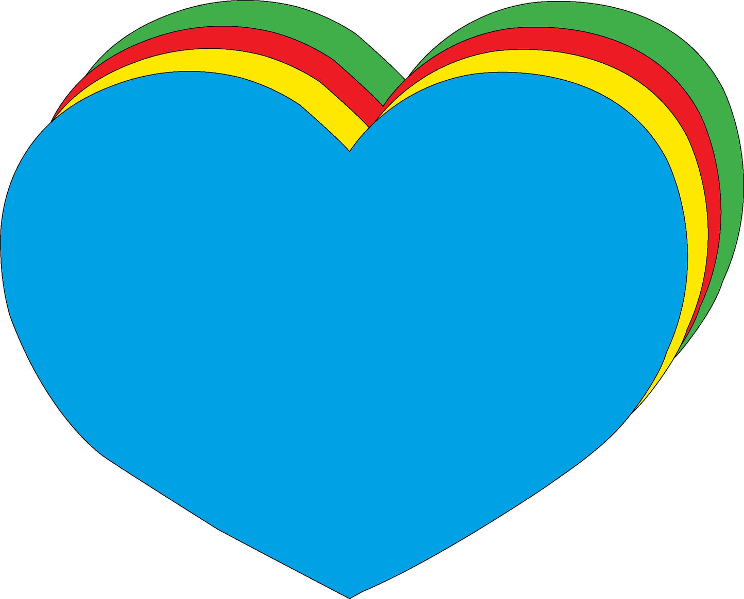 Die-Cut Magnetic - Super Assorted Color Heart