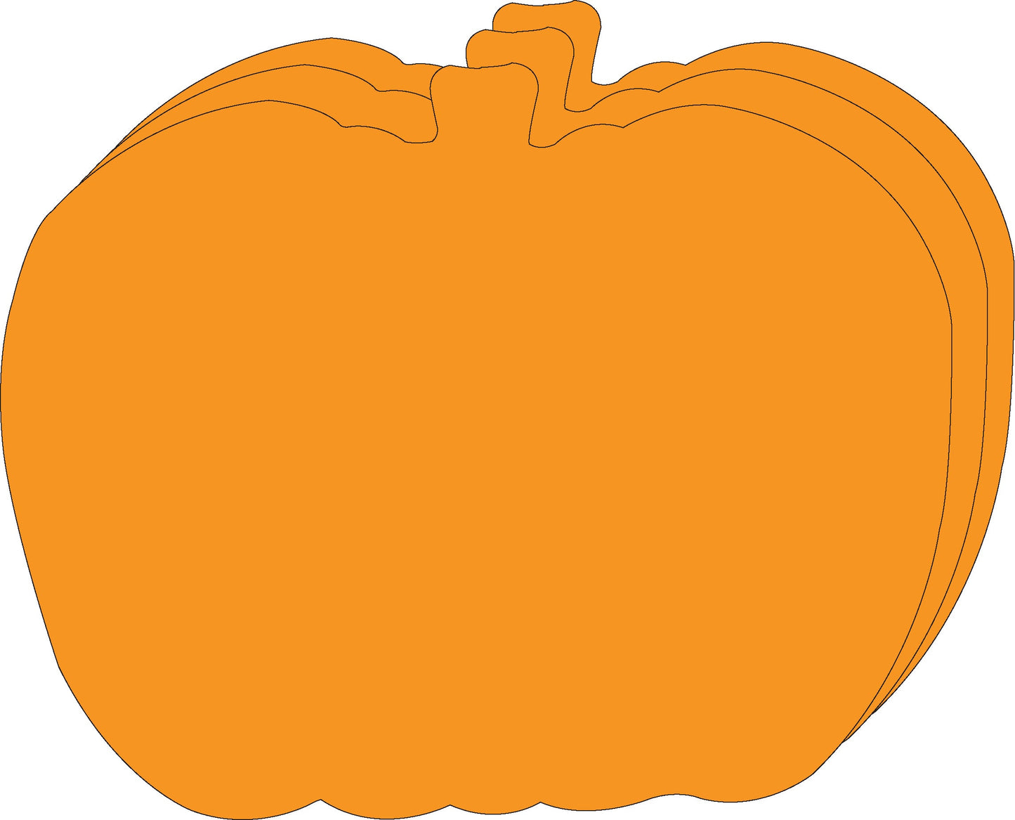 Die-Cut Magnetic - Super Single Color Pumpkin