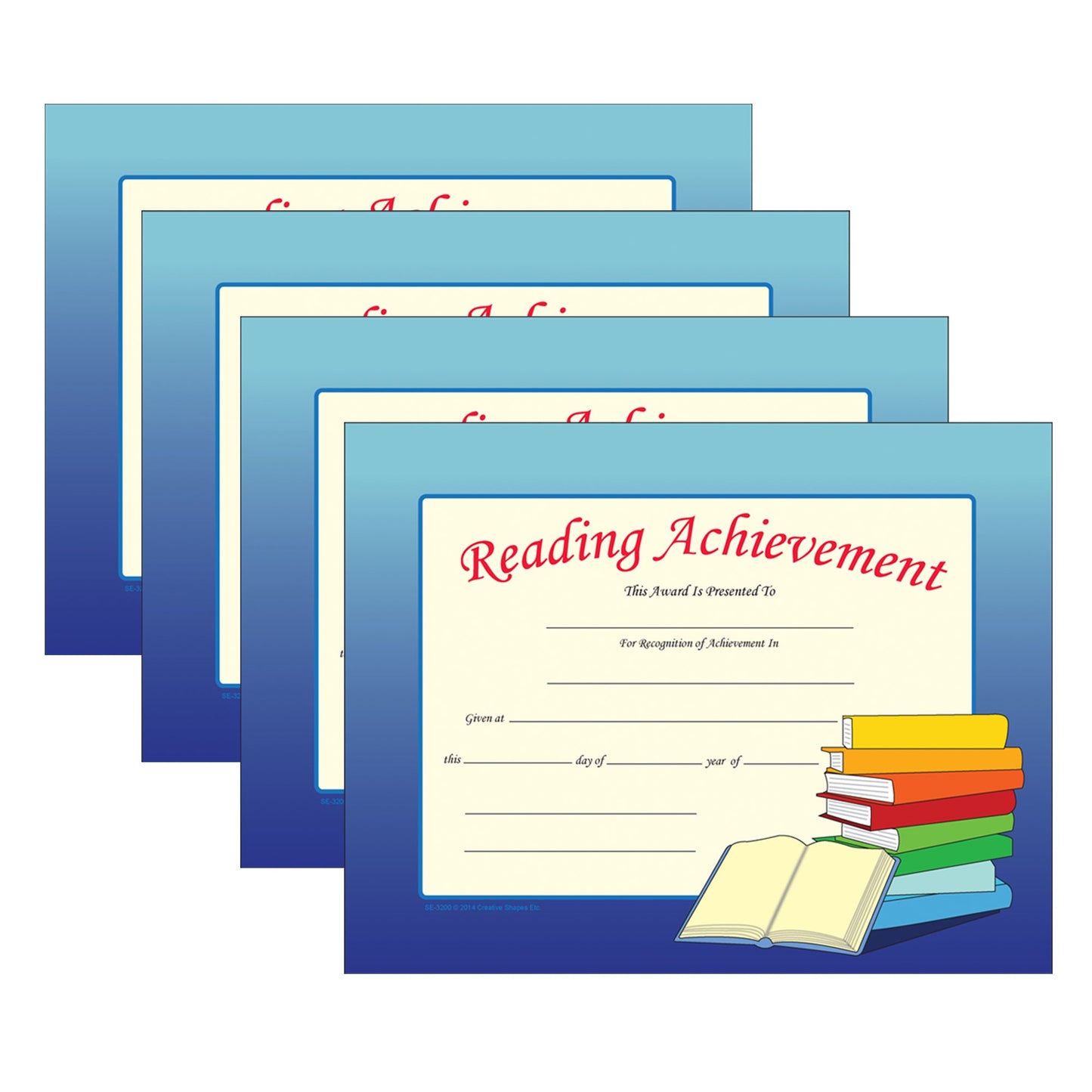 SHAPES ETC. Recognition Certificate - Reading Achievement