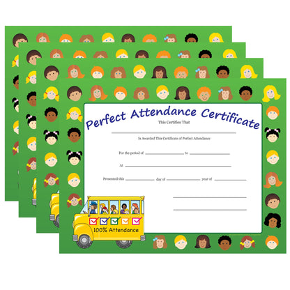 SHAPES ETC. Recognition Certificate - Perfect Attendance