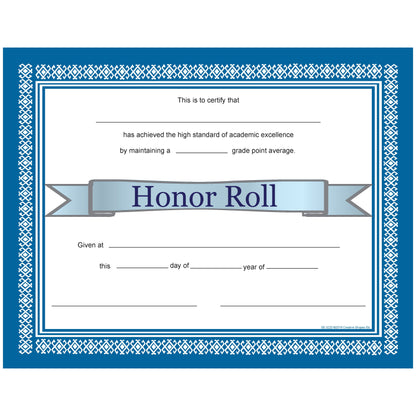 SHAPES ETC. Recognition Certificate - Honor Roll Certificate