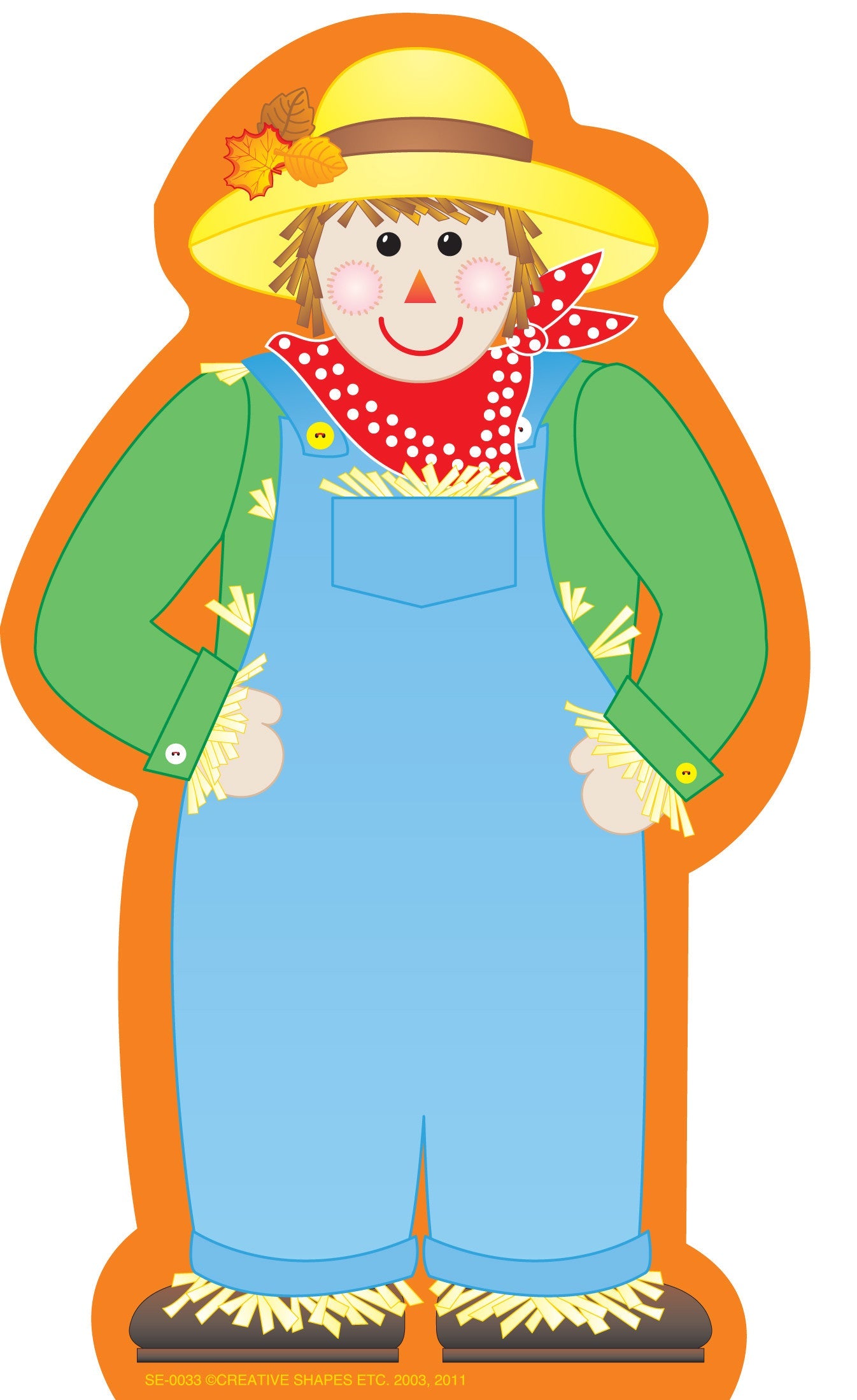 SHAPES ETC.  Large Notepad - Scarecrow