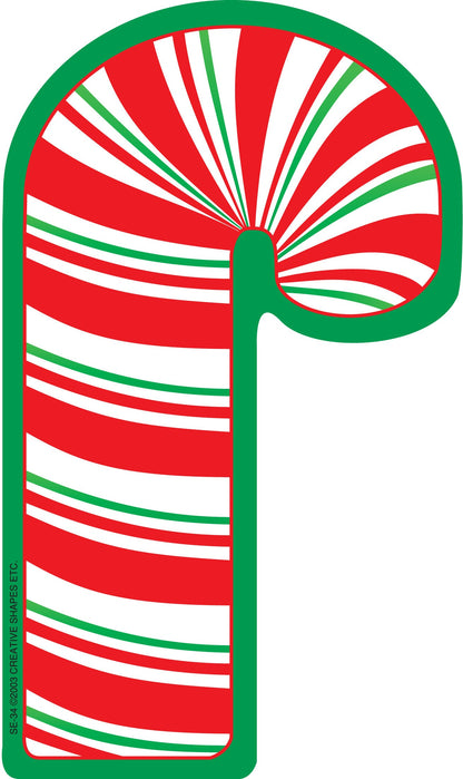 SHAPES ETC. Large Notepad - Candy Cane