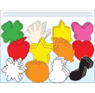 SHAPES ETC. Large Assorted Cut-Out Activity Set