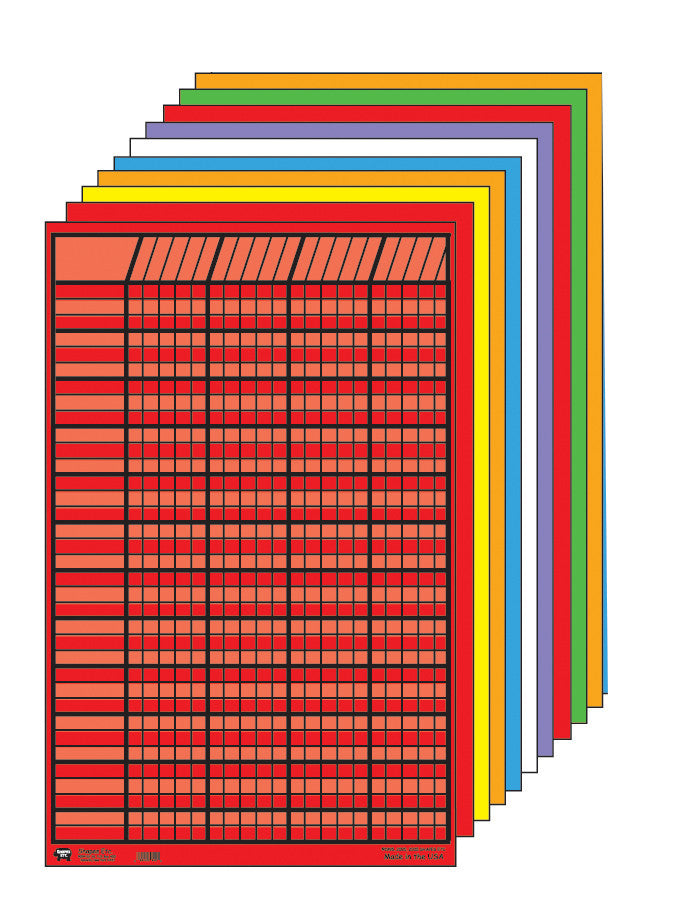 SHAPES ETC. Small Chart - Set of 10