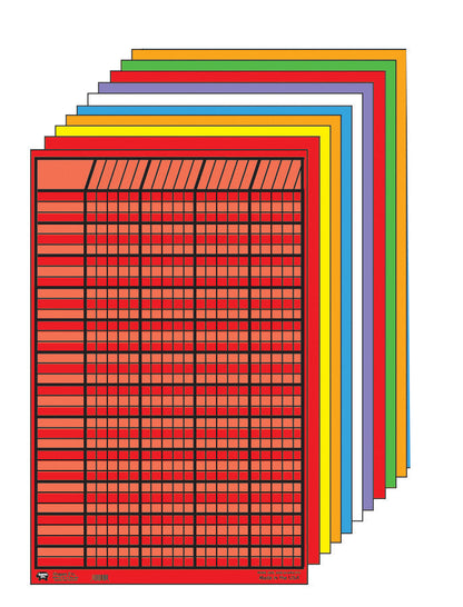 SHAPES ETC. Small Chart - Set of 10