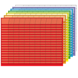 SHAPES ETC. Horizontal Chart -  Set of 7