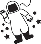 SHAPES ETC. Incentive Stamp - Astronaut