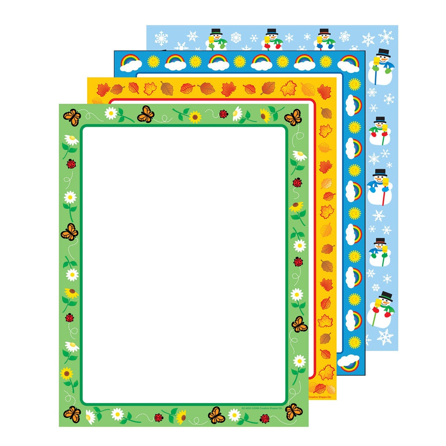 SHAPES ETC. Designer Paper Classroom Set - Seasonal