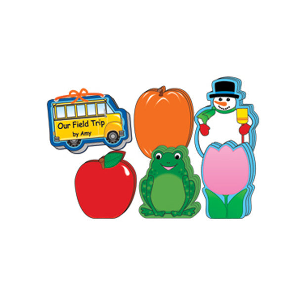 SHAPES ETC. Large Notepad School Assortment