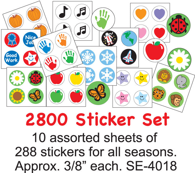 SHAPES ETC. Classroom MEGA PACK Incentive Sticker Set