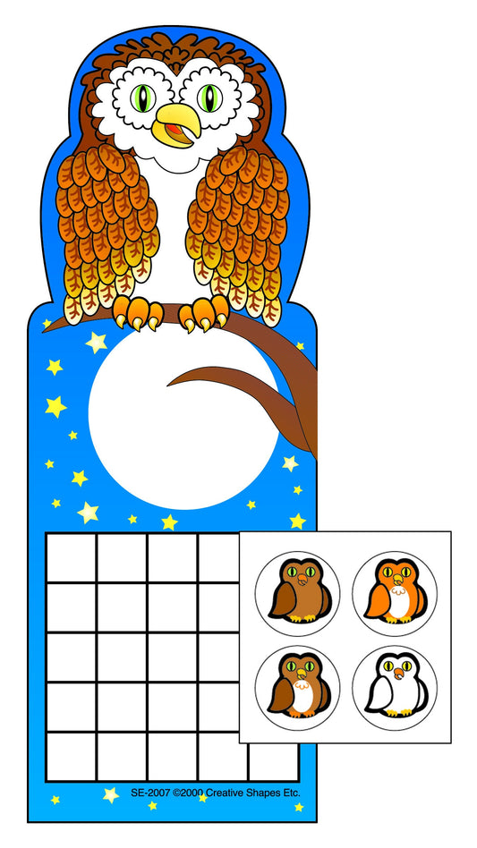 SHAPES ETC. Incentive Sticker Set - Owl