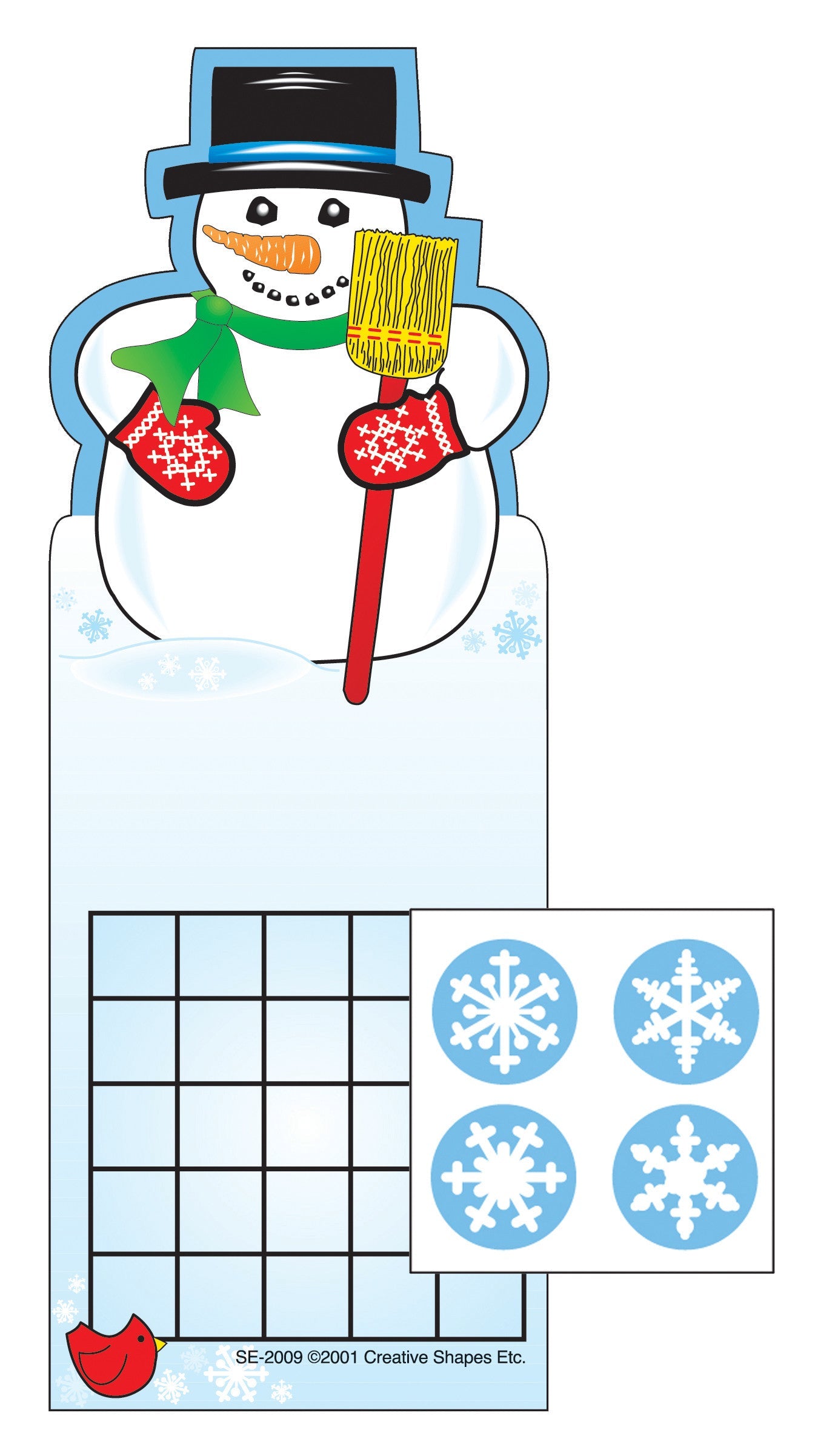 SHAPES ETC. Incentive Sticker Set - Snowman