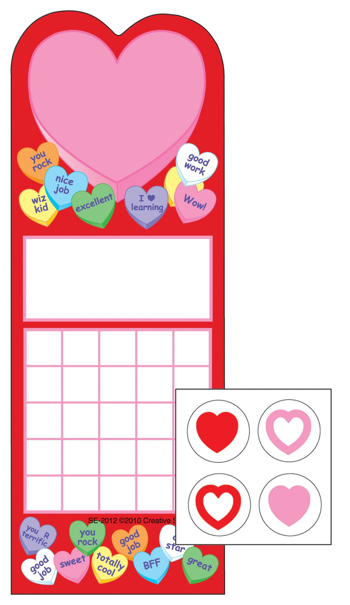 SHAPES ETC. Incentive Sticker Set - Heart