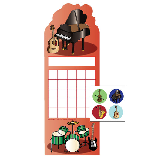 SHAPES ETC. Incentive Sticker Set - Musical Instruments