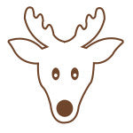 SHAPES ETC.  Incentive Stamp - Reindeer
