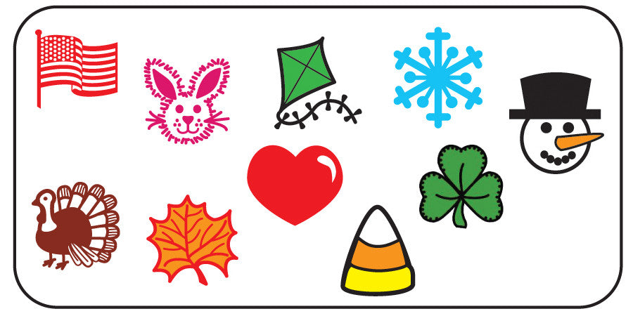 SHAPES ETC. Incentive Stamp Set - Seasonal