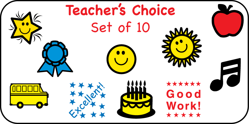 SHAPES ETC.  Incentive Stamp Set - Teacher's Choice